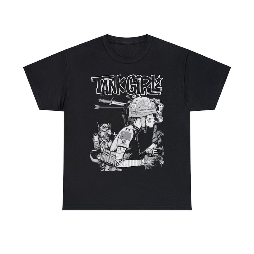Tank Girl T Shirt Feminist Punk Gorillaz Black Shirt